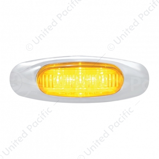 3 LED Light (Clearance/Marker) - Amber LED/Amber Lens
