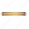 Dual 14 LED 12" Turn Signal Light Bars - Amber LED/Amber Lens