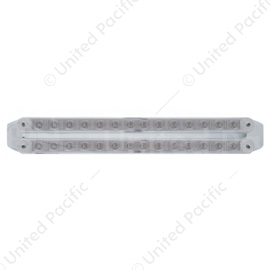Dual 14 LED 12" Light Bars (Stop, Turn & Tail) - Red LED/Clear Lens