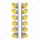 SS Front Air Cleaner Bracket With 12X 19 LED Watermelon Lights & Visors For Peterbilt-Amber LED & Le