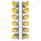 SS Front Air Cleaner Bracket With 12X 19 LED Beehive Lights & Visors For Peterbilt-Amber LED & Lens