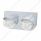 Stainless Light Bracket With 2X 19 LED Reflector Lights & Visors - Amber LED/Clear Lens
