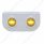 Stainless Light Bracket With 2X 3 LED 3/4" Mini Lights - Amber LED/Amber Lens