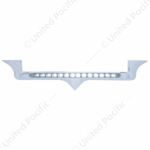 Chrome Hood Emblem Trim With 14 LED Light Bar For Kenworth