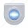 Stainless Light Bracket With 3 LED 3/4" Mini Light - Blue LED/Clear Lens