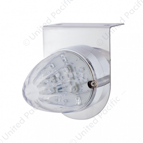 Stainless Light Bracket With 19 LED Watermelon Light - Amber LED/Clear Lens