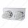 Stainless Light Bracket With 2X 19 LED Watermelon Lights - Amber LED/Clear Lens