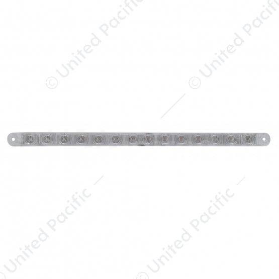 14 LED 12" Sequential Light Bar Only - Amber LED/Clear Lens (Bulk)