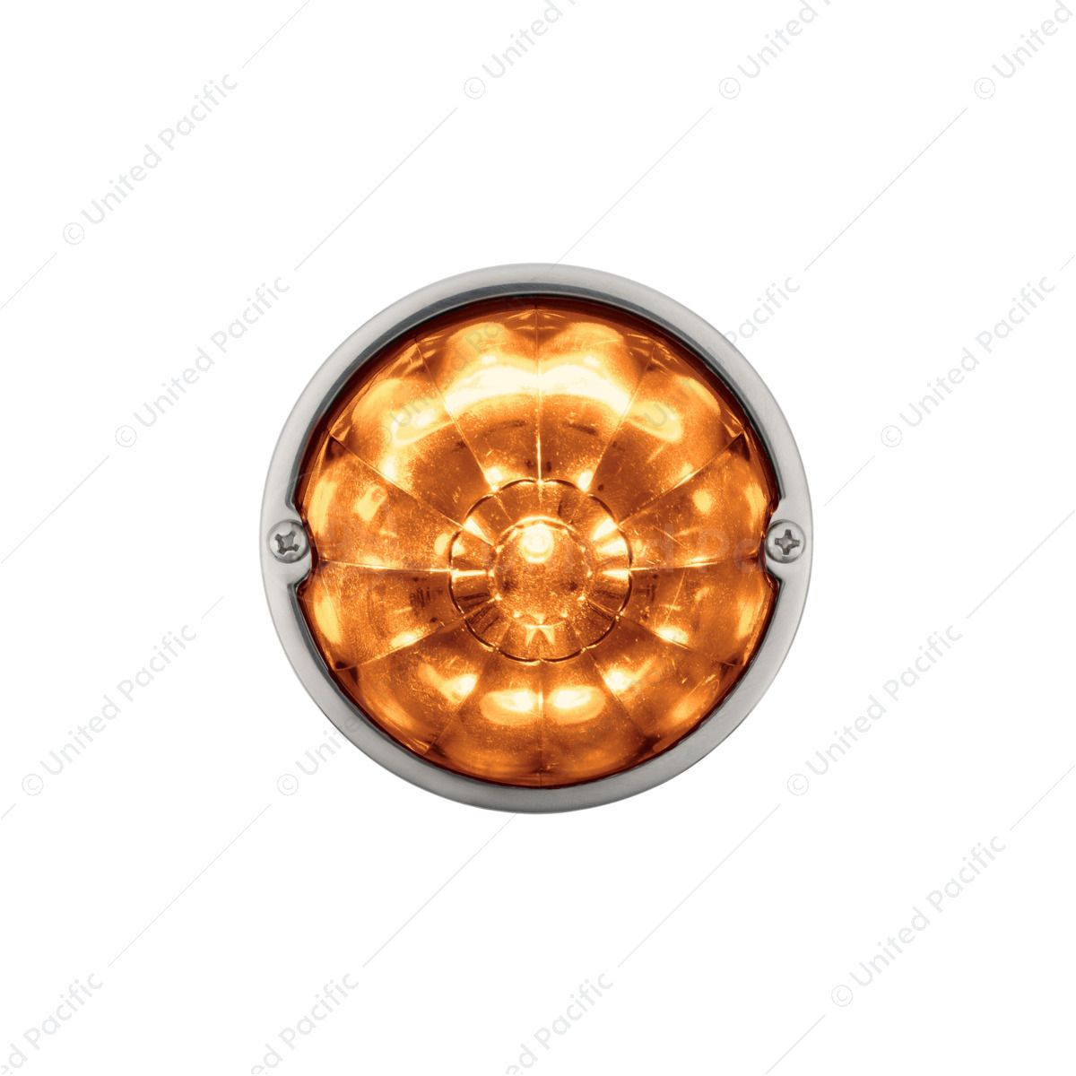 17 LED Dual Function Watermelon Flush Mount Kit - Amber LED/Amber Lens