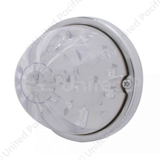 17 LED Watermelon Flush Mount Kit - Amber LED/Clear Lens