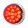 17 LED Dual Function Watermelon Clear Reflector Flush Mount Kit - Red LED/Red Lens