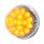 17 LED Dual Function Watermelon Clear Reflector Flush Mount Kit - Amber LED/Clear Lens