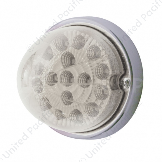 17 LED Watermelon Clear Reflector Flush Mount Kit - Amber LED/Clear Lens