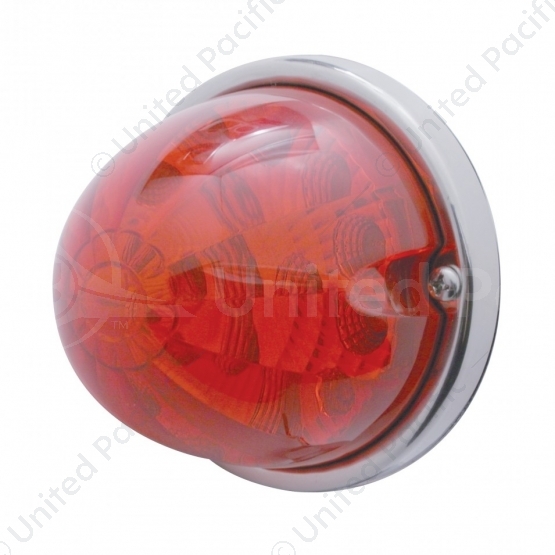 17 LED Reflector Watermelon Flush Mount Kit - Red LED/Red Lens