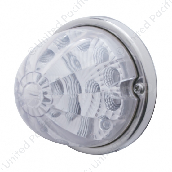 17 LED Reflector Watermelon Flush Mount Kit - Amber LED/Clear Lens