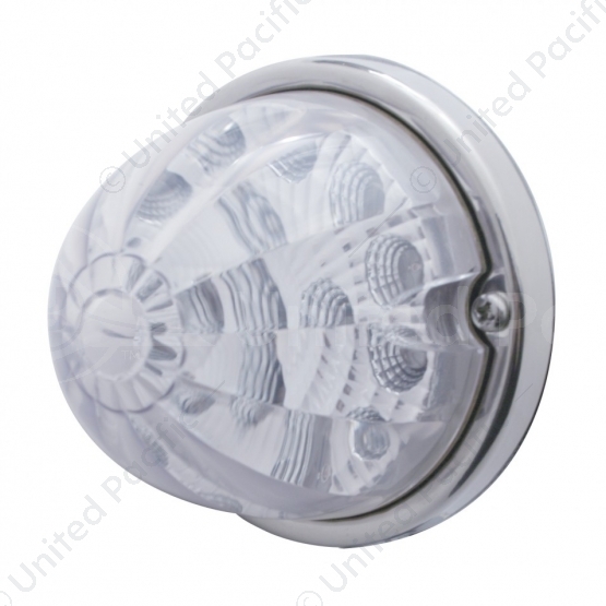 17 LED Reflector Watermelon Flush Mount Kit - Red LED/Clear Lens