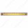 12-3/4" Stainless Light Bracket With 19 LED 12" Light Bar - Amber LED/Amber Lens