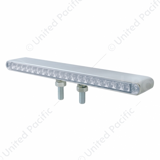 38 LED 12" Reflector Double Face Light Bar - Amber & Red LED/Clear Lens