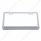 Chrome License Plate Frame With 19 LED 12" Reflector Light Bar - Amber LED/Clear Lens