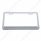 Chrome License Plate Frame With 19 LED 12" Reflector Light Bar - Red LED/Clear Lens