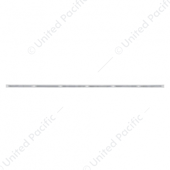 79-1/2" Stainless Bumper Light Bracket With 6X 19 LED 12" Light Bars - Amber LED/Clear Lens