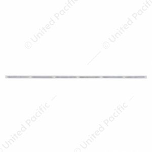 79-1/2" Stainless Bumper Light Bracket With 6X 19 LED 12" Light Bars - Amber LED/Clear Lens