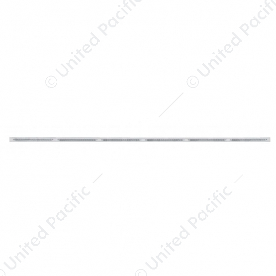 79-1/2" Stainless Bumper Light Bracket With 6X 19 LED 12" Light Bars - Red LED/Clear Lens