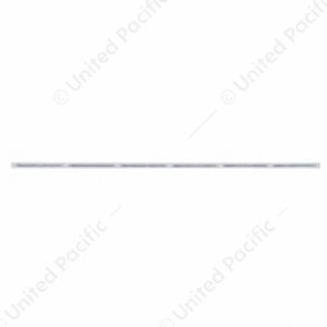 79-1/2" Stainless Bumper Light Bracket With 6X 19 LED 12" Light Bars - Red LED/Clear Lens