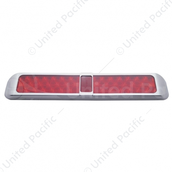 40 LED Light With Bezel (Stop, Turn & Tail) - Red LED/Red Lens