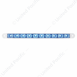 10 LED 9" Dual Function Light Bar - Blue LED/Clear Lens
