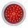 40 LED 4" Round Flange Mount Deep-Dish Light (Stop, Turn & Tail) - Red LED/Red Lens