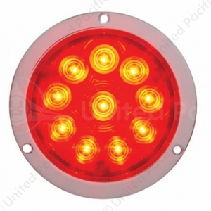 10 LED 4" Round Flange Mount Light (Stop, Turn & Tail)