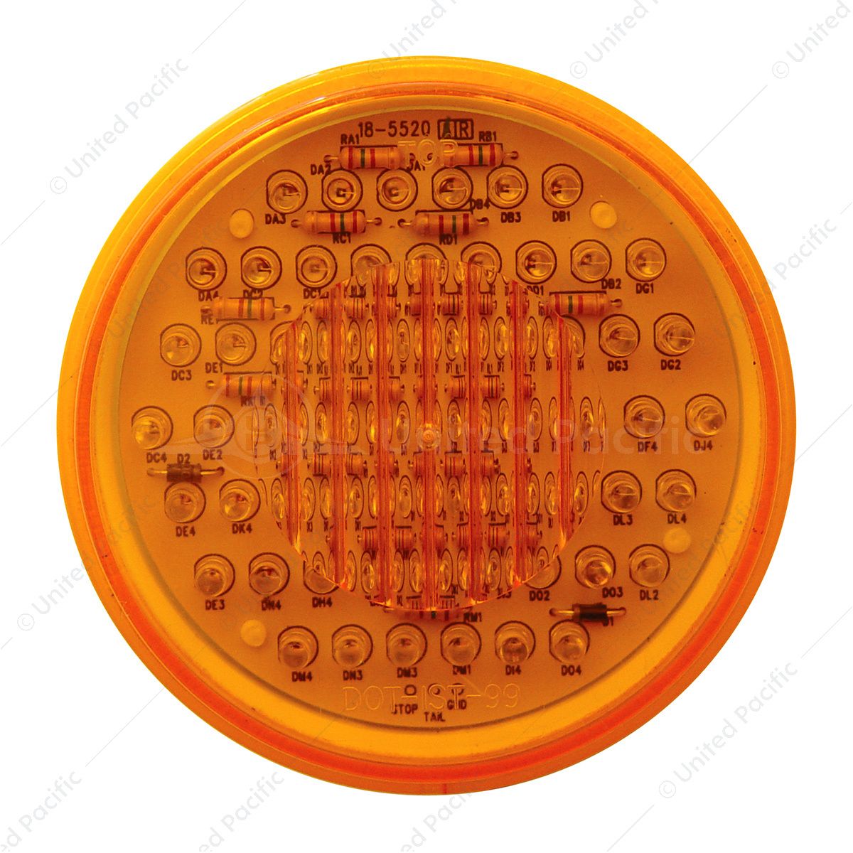 60 LED Round P/T/C Light - Amber (Bulk)