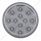 12 LED 4" Round Reflector Light (Stop, Turn & Tail) - Red LED/Clear Lens