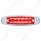 12 LED Rectangular Light (Clearance/Marker) With Chrome Bezel - Red LED/Red Lens