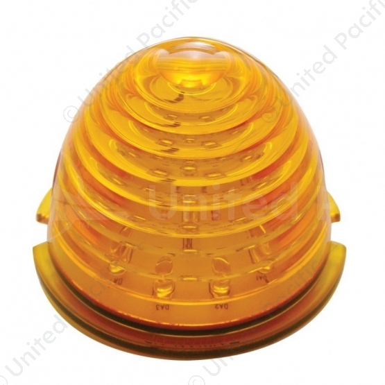 17 LED Beehive Cab Light - Amber LED/Amber Lens (Bulk)