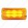 6 LED Rectangular Light (Clearance/Marker) - Amber LED/Amber Lens (Bulk)