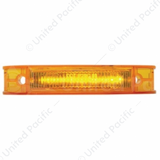 7 LED Rectangular Light (Clearance/Marker) - Amber LED/Amber Lens
