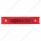 7 LED Rectangular Light (Clearance/Marker) - Red LED/Red Lens