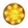 9 LED 2" Round Beehive Light (Clearance/Marker) - Amber LED/Amber Lens (Bulk)