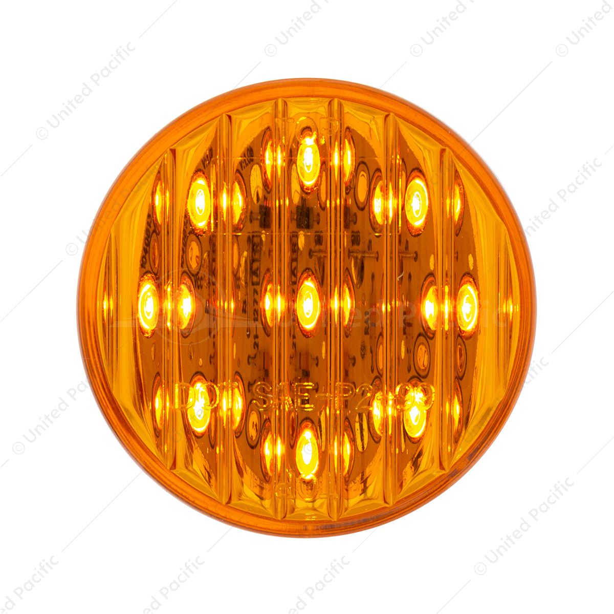 9 LED 2" Round Light (Clearance/Marker) - Amber LED/Amber Lens