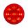 9 LED 2" Round Light (Clearance/Marker) - Red LED/Red Lens (Bulk)
