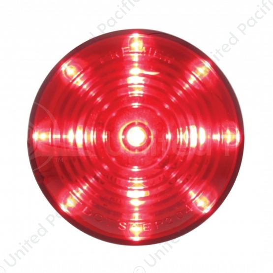 13 LED 2.5" Round Roadster Light (Clearance/Marker) - Red LED/Red Lens