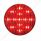 13 LED 2.5" Round Light (Clearance/Marker) - Red LED/Red Lens (Bulk)