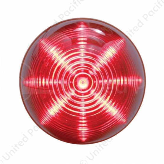 13 LED 2.5" Round Beehive Light (Clearance/Marker) - Red LED/Red Lens (Bulk)