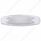 12 LED Rectangular Light (Clearance/Marker) With Chrome Bezel - Red LED/Clear Lens