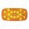 16 LED 4" X 2" Rectangular Light (Clearance/Marker)- Amber LED/Amber Lens