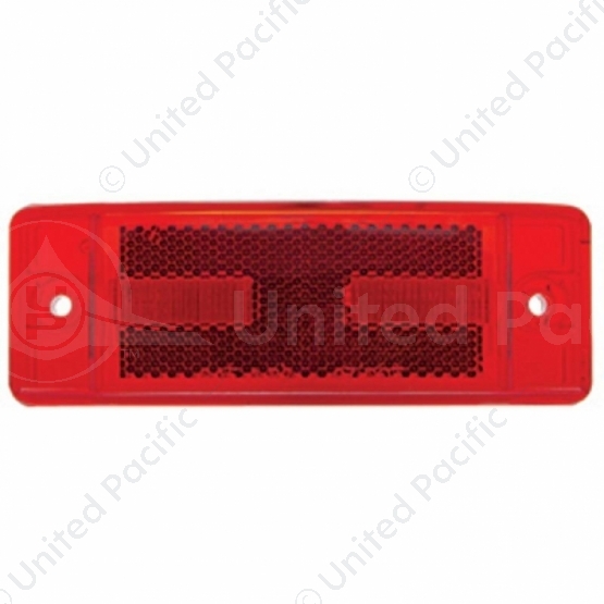 16 LED Rectangular Clearance/Marker Light With Reflex Lens - Red LED/Red Lens
