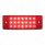 21 LED Reflector Rectangular Light (Clearance/Marker) - Red LED/Red Lens