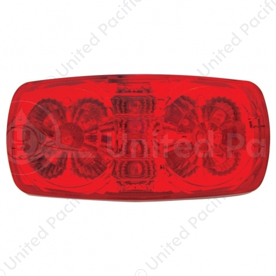 14 LED Reflector Rectangular Light (Clearance/Marker) - Red LED/Red Lens
